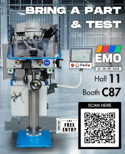 Technica Returns to EMO 2025 8 Bring a part & test
